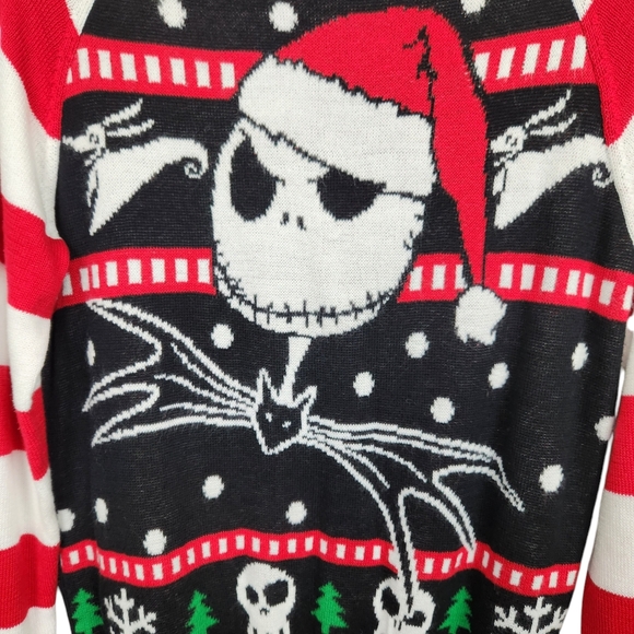 Disney The Nightmare Before Christmas Jack Skelton Ugly Sweater Women's Small - Picture 3 of 7